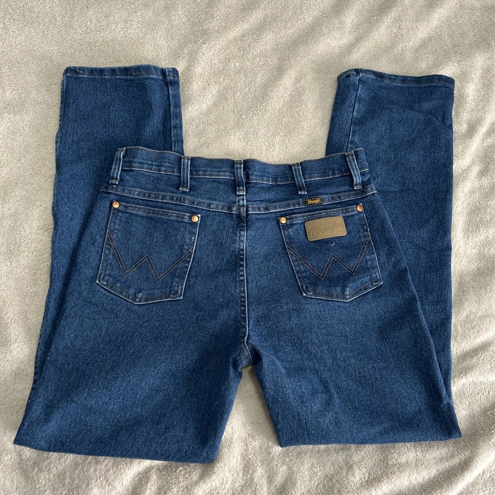 Wrangler NWOT Western Heavy‎ Duty Jeans 32x34 Made To Last  Dark Blue